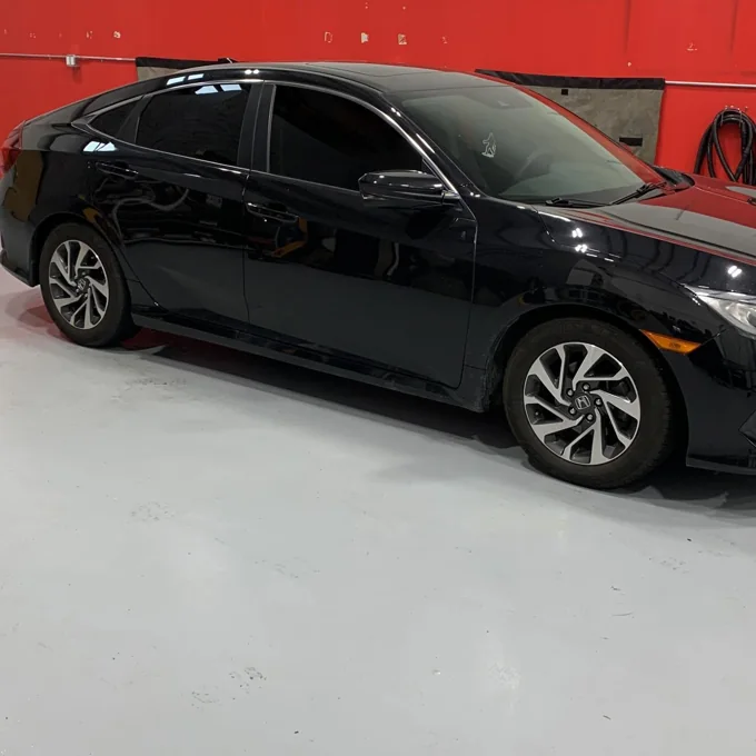 Black sedan
