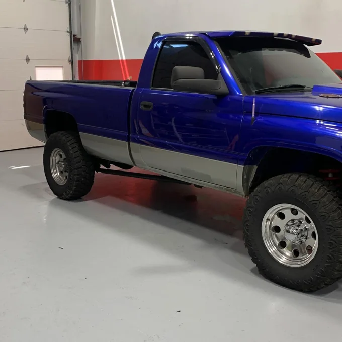 Blue pickup